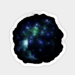 Ocean nebula with constellation Sticker